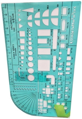 Sjabloon Linex 1258S architect 1:100