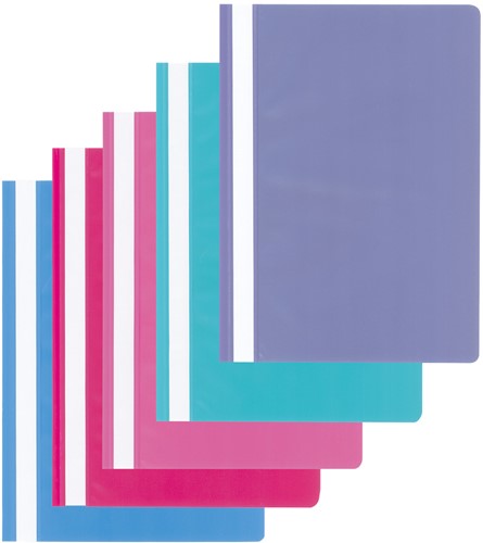 Snelhechter Kangaro kunststof A4 zachte assorti kleuren 5 stuks