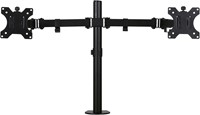 Ergonomische Focus monitorarm dubbel knikarm zwart