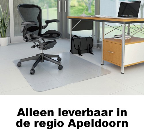 Stoelmat Rillstab polycarbonaat 120x180cm voor harde vloer. (97180)