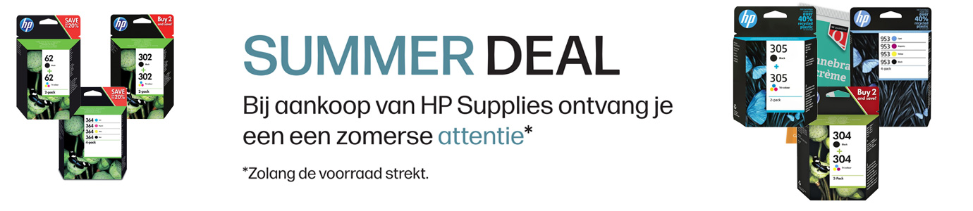 Summerdeal: zomerse attentie bij HP supplies