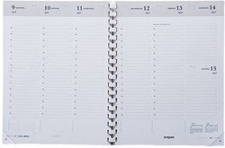 Agenda 2024 Brepols Timing 7 jours/2 pages bordeaux 1 Stuk bij Bonnet  Office Supplies