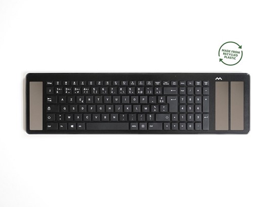 Toetsenbord Mousetrapper type ultra dun kleur zwart draadloos