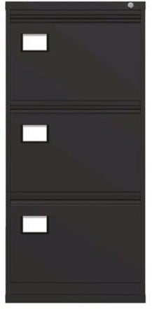 Dossierladenkast 3 laden kleur zwart ral 9005 TRM3Z.