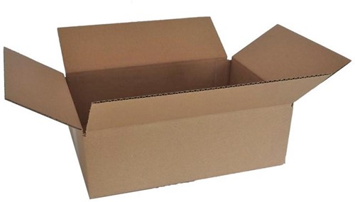 Verzenddoos 460x200x150mm bruin B-golf
