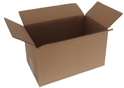 Verzenddoos 250x150x140mm bruin
