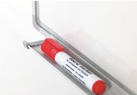 Whiteboard Smit Visual Softline emaille staal 100x150cm incl. afleggoot en ophangmateriaal-2