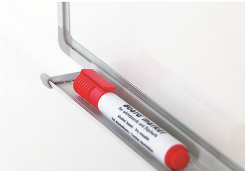 Whiteboard Smit Visual Softline emaille staal 100x150cm incl. afleggoot en ophangmateriaal-2