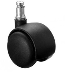 Wiel hard tbv bureaustoel Nowy Styl Ergonom/Ergowas rond 50 mm zwart